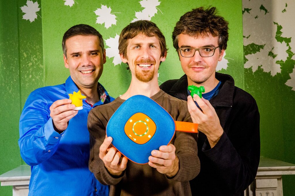 Theo Marescaux, Will Moffat, and Pieter Palmers are three dads that love technology but felt that true imagination has taken a back seat and created Jooki.